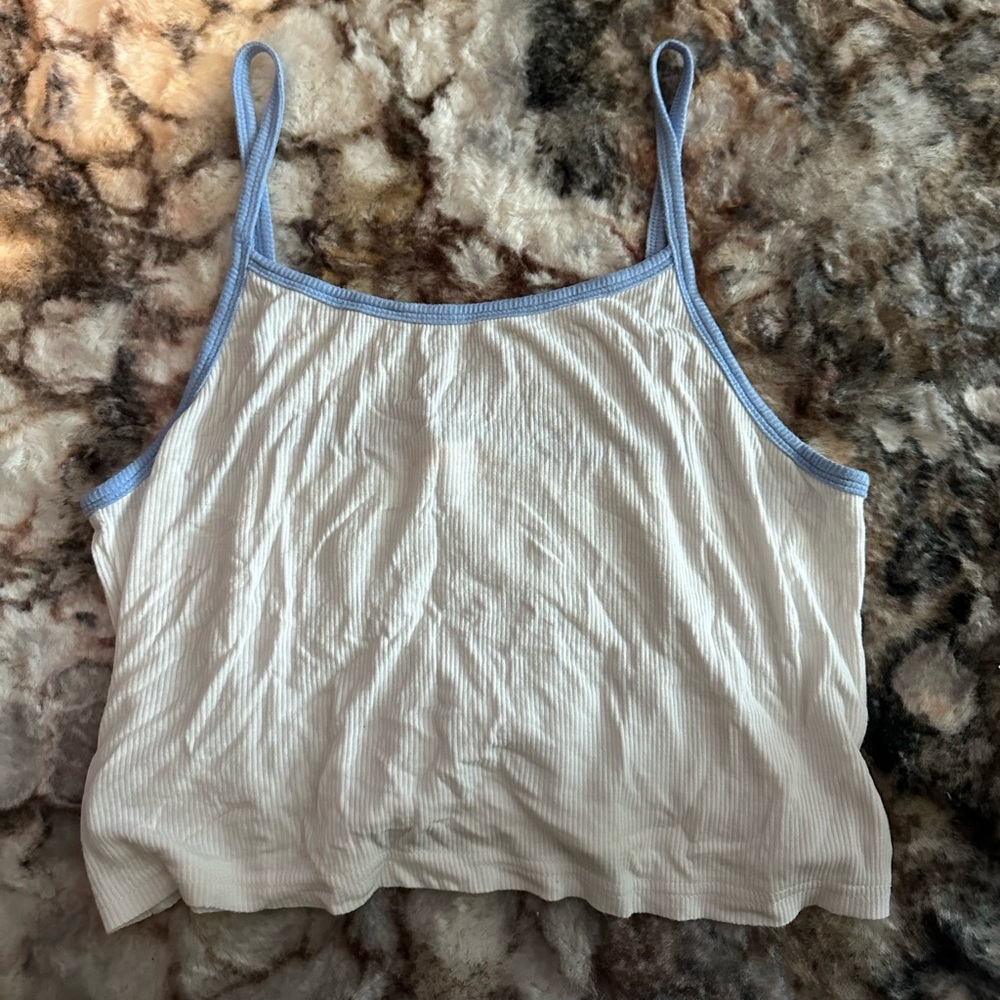 White & Blue Tank Top